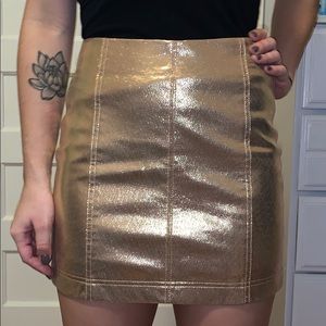 Metallic Gold Skirt